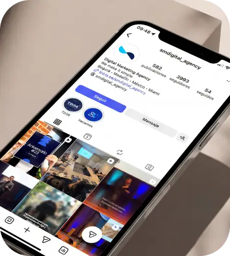 Gestion de redes sociales Inicio SM DIGITAL